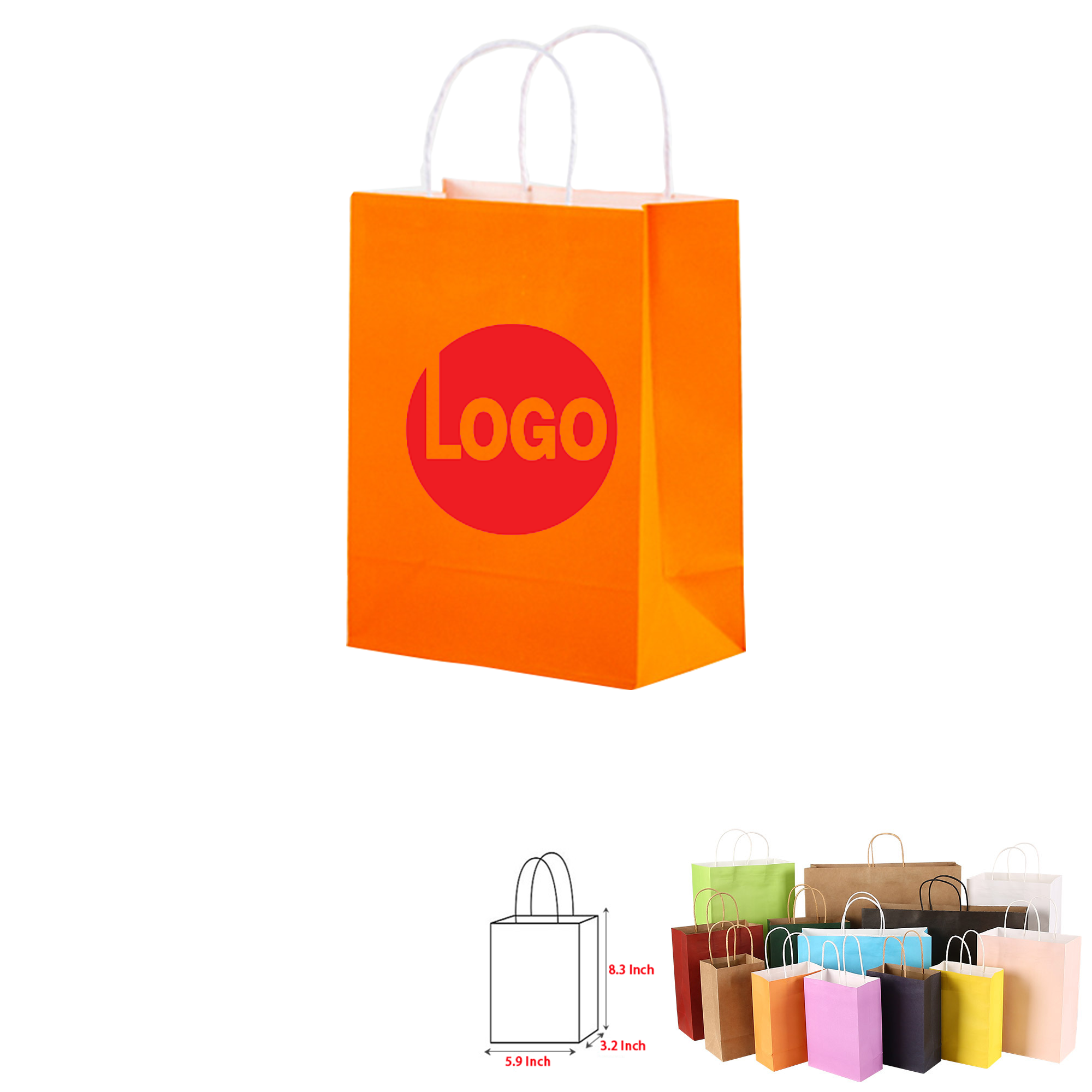 Kraft Paper Brown Shopping Bag 2