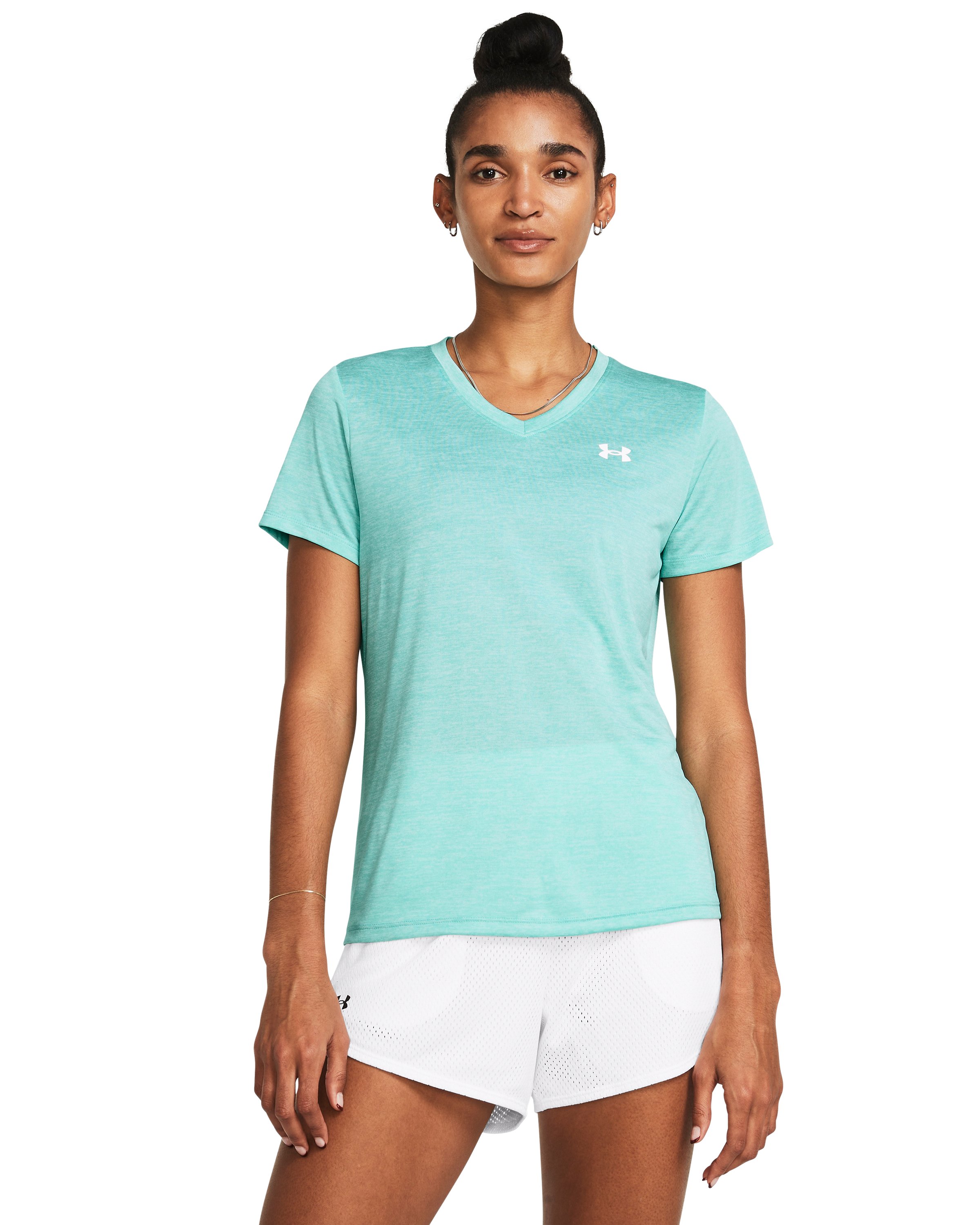 UA Tech Twist Women's V-Neck Short Sleeve 6