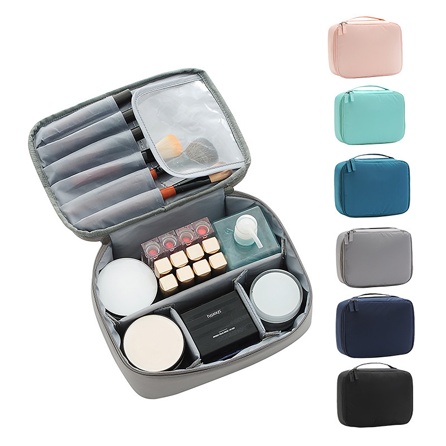 Portable Polyester Travel Makeup Bag 6