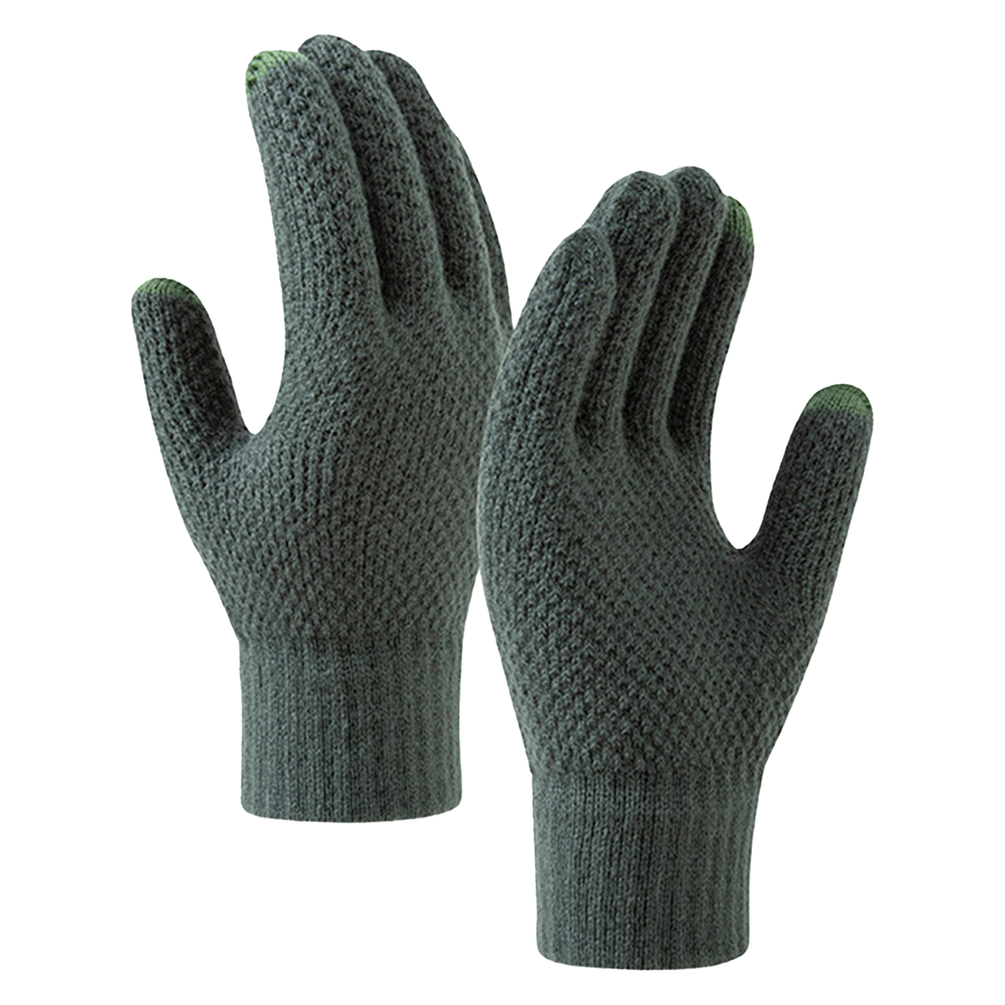 Fleece-Lined Touchscreen Knit Gloves 3