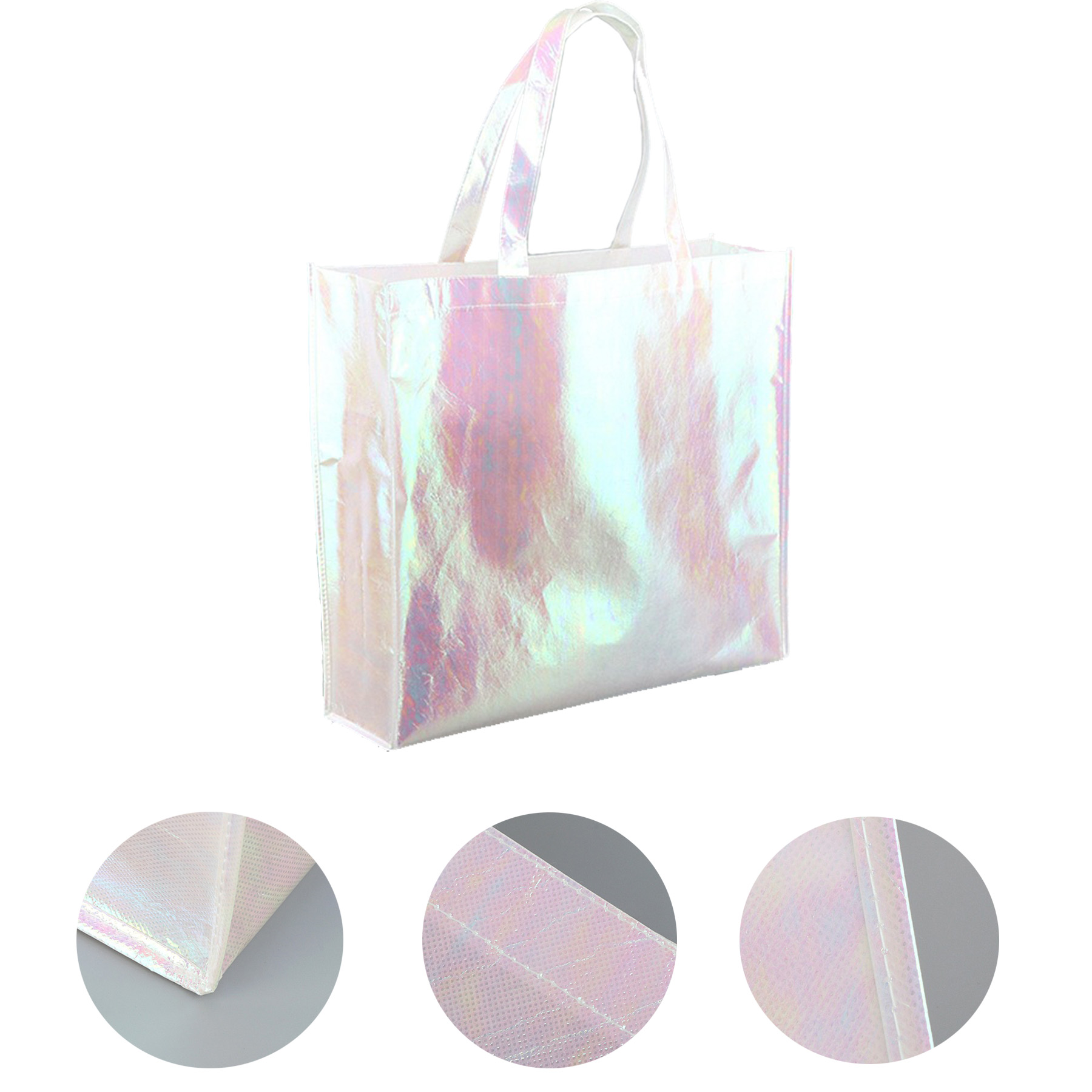 Iridescent Laminated Non- Woven Tote Bag 2
