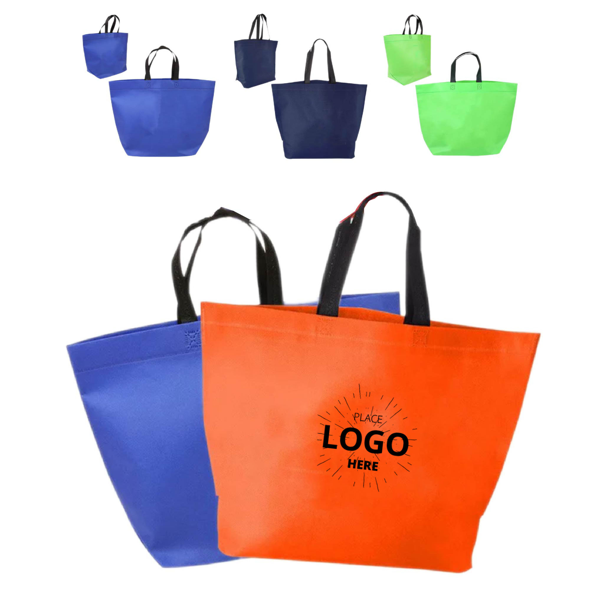 Heavy Duty Two-Tone Non-Woven Tote Bag 1