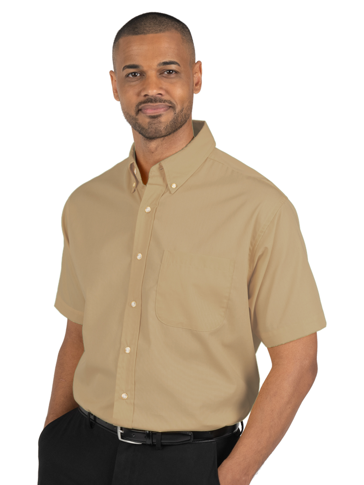 Blue Generation - Men's 1-Pocket Short Sleeve Superblend Poplin Shirt 20