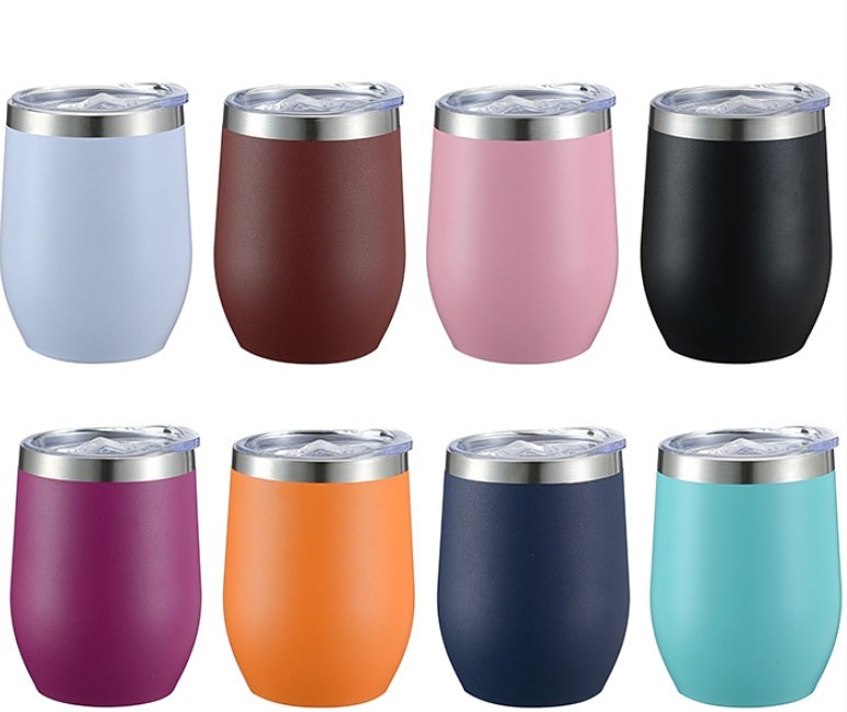 12 oz Vacuum Insulated Stainless Steel Wine Goblet 4