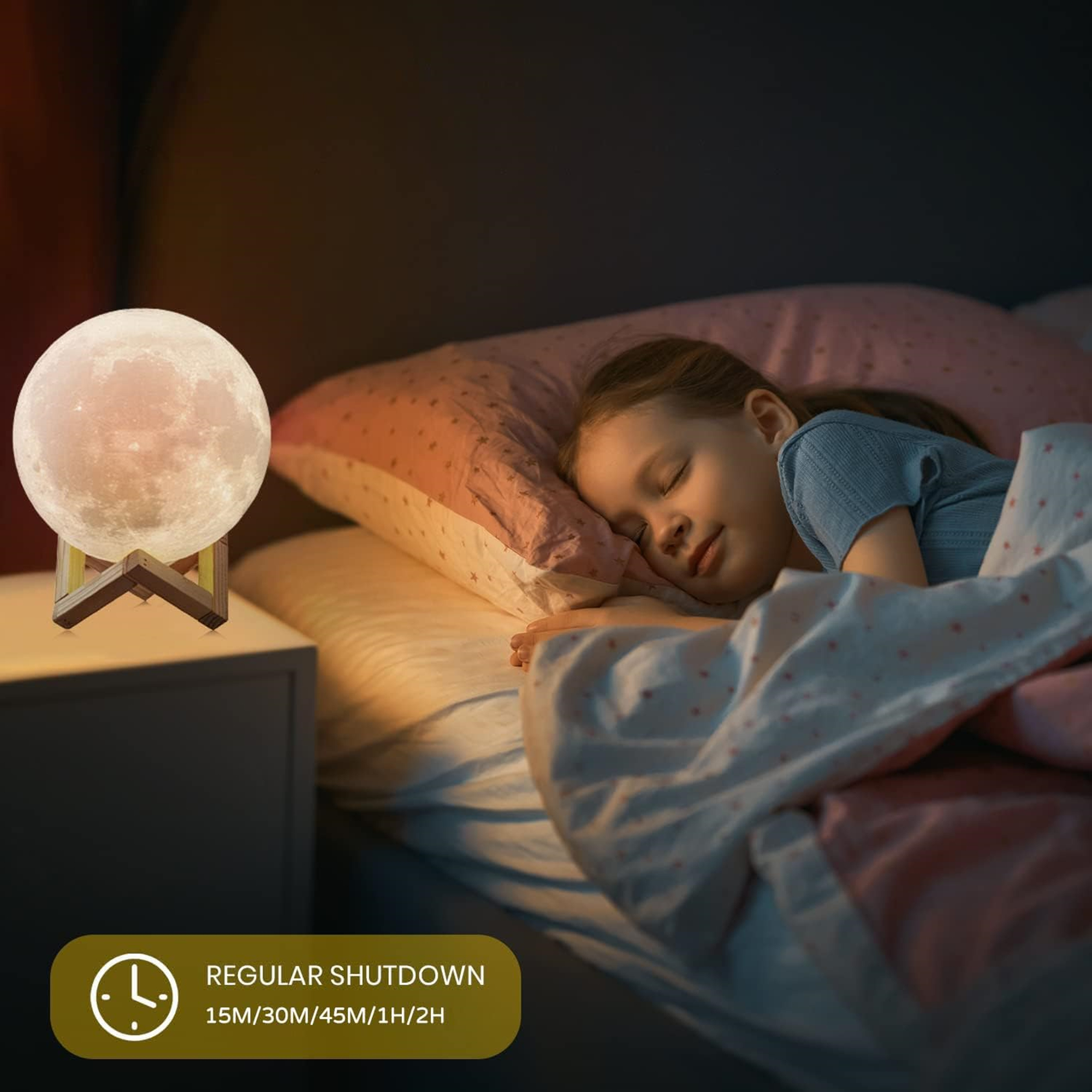 Remote Touch Control Moon Light For Bedroom 5