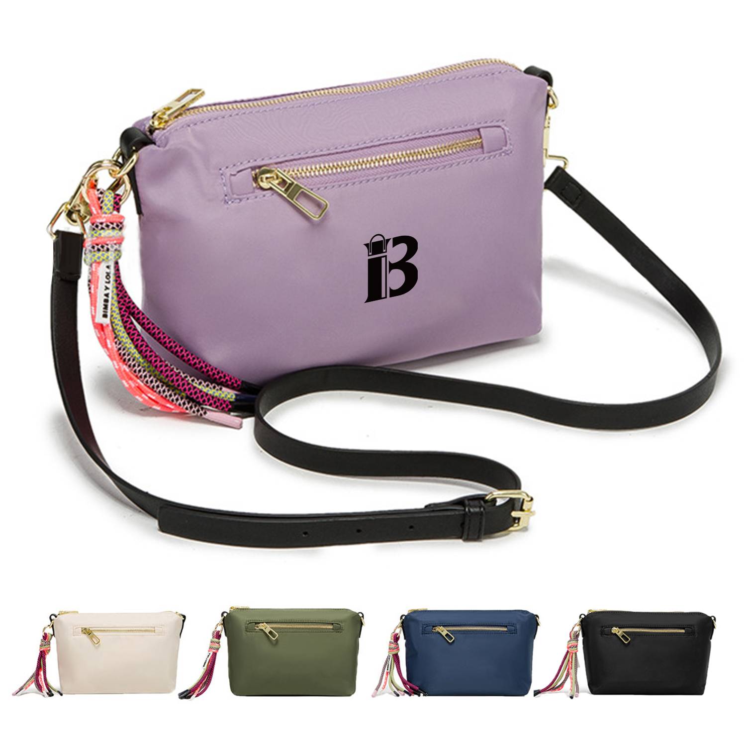 Terylene Nylon shoulder lady simple crossbody bag 1