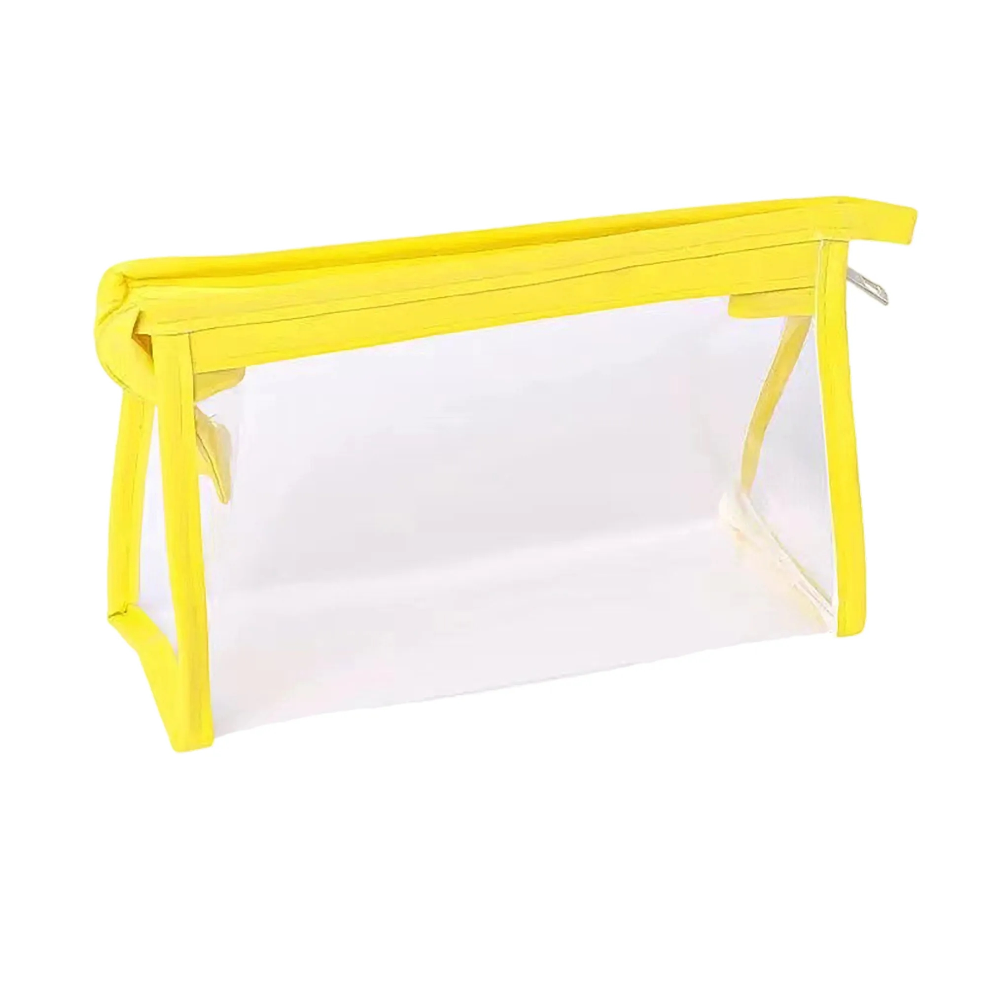 Clear Vinyl Toiletry Pouch, custom plastic bag with logo imprint 6