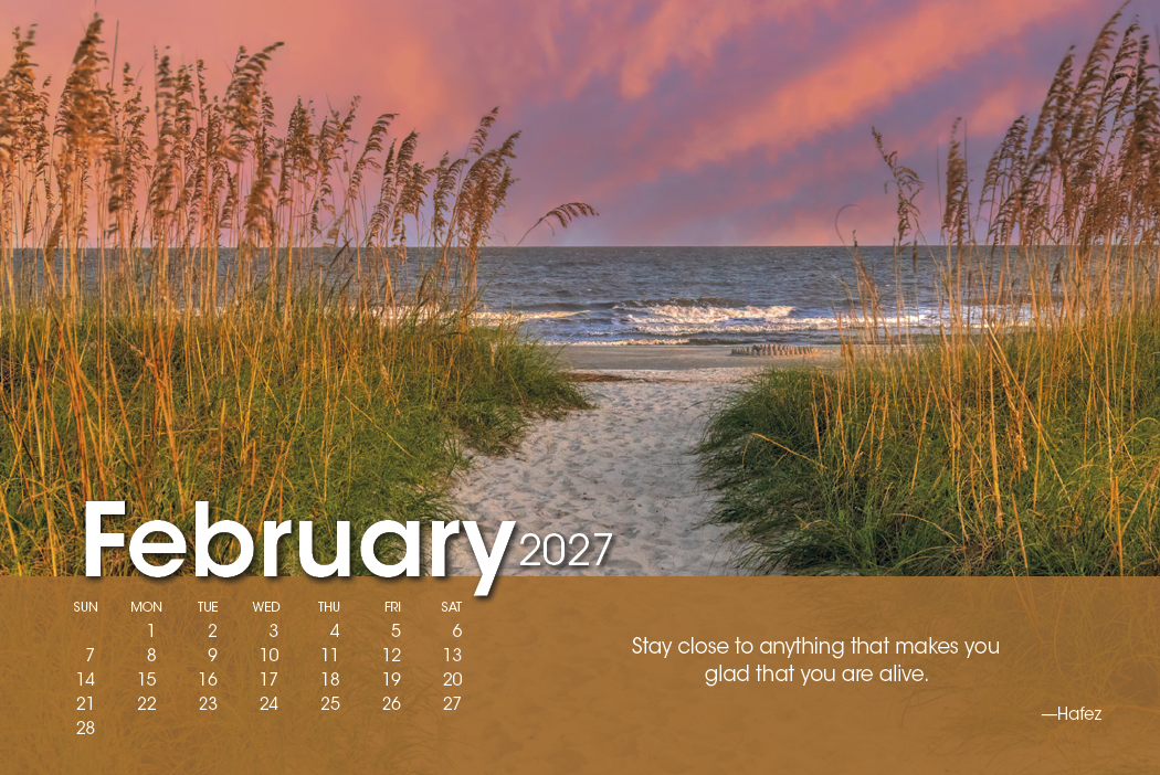 Triumph® Calendars Scenic Moments Large Desk Calendar 15