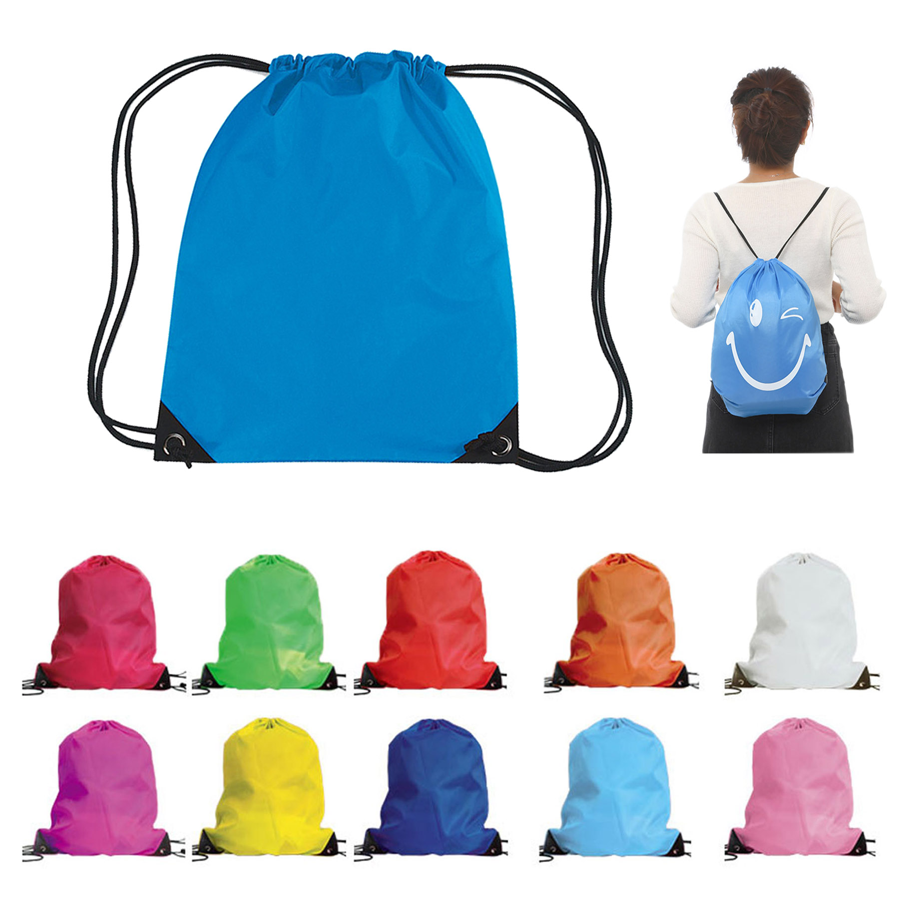 Polyester Sport Drawstring Backpack 2