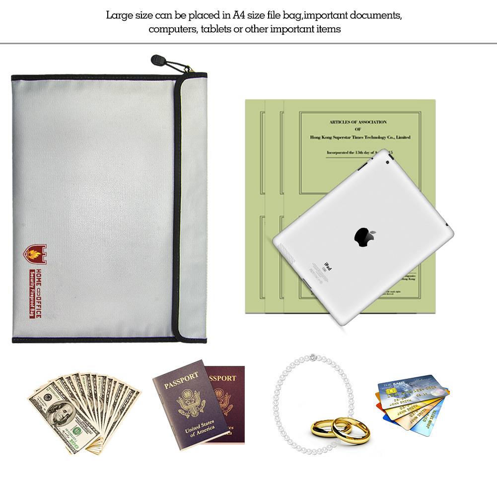 15" Fireproof Document Bag 5