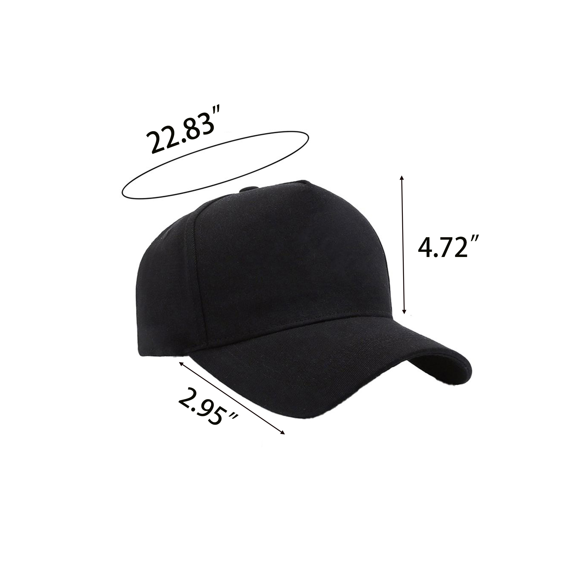 Cotton Adjustable 6 Panel Baseball Cap 3