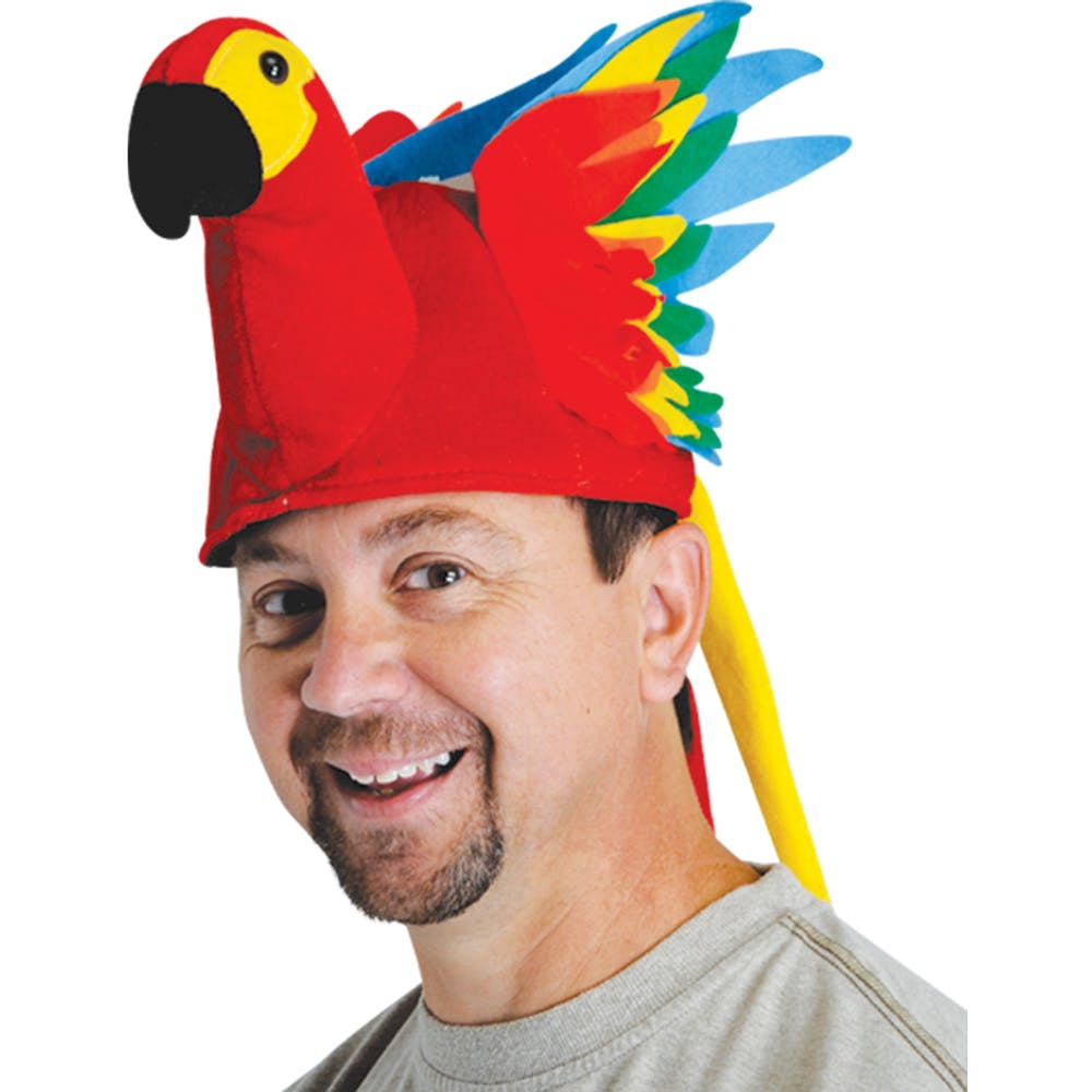 Plush Parrot Hats - One Size 1