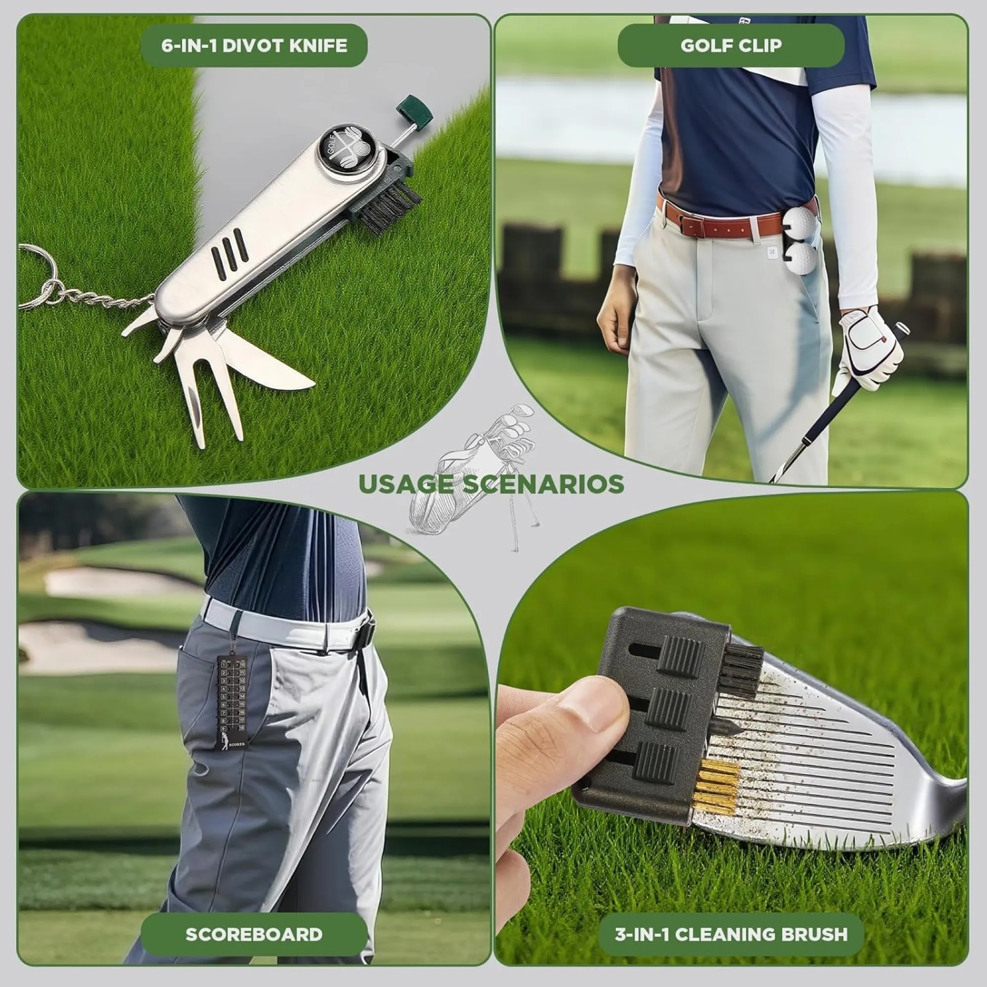 Golf Ball Accessories Seven Piece Gift Set Free Shipping 4