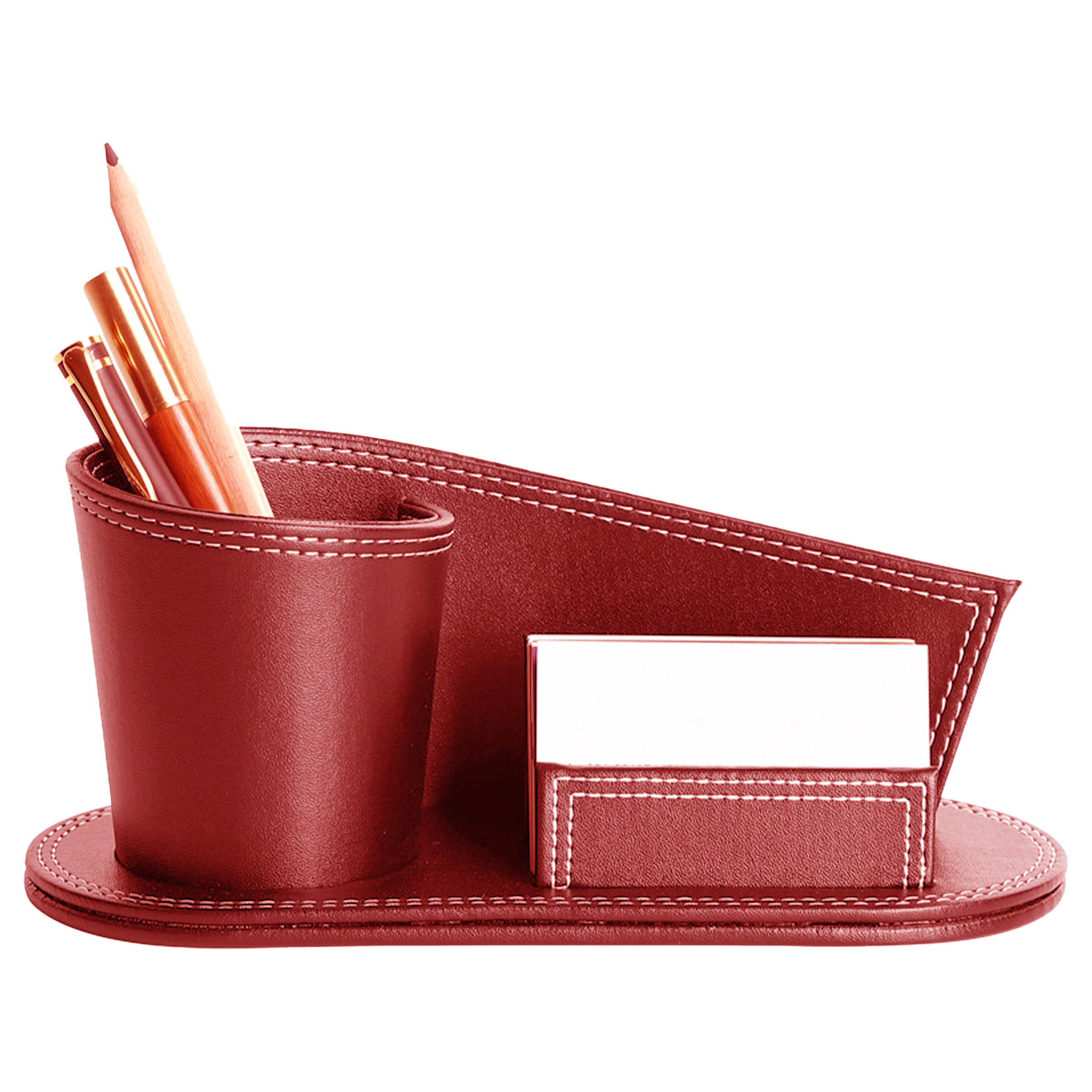Pu Leather Elegant Desk Organizer 1