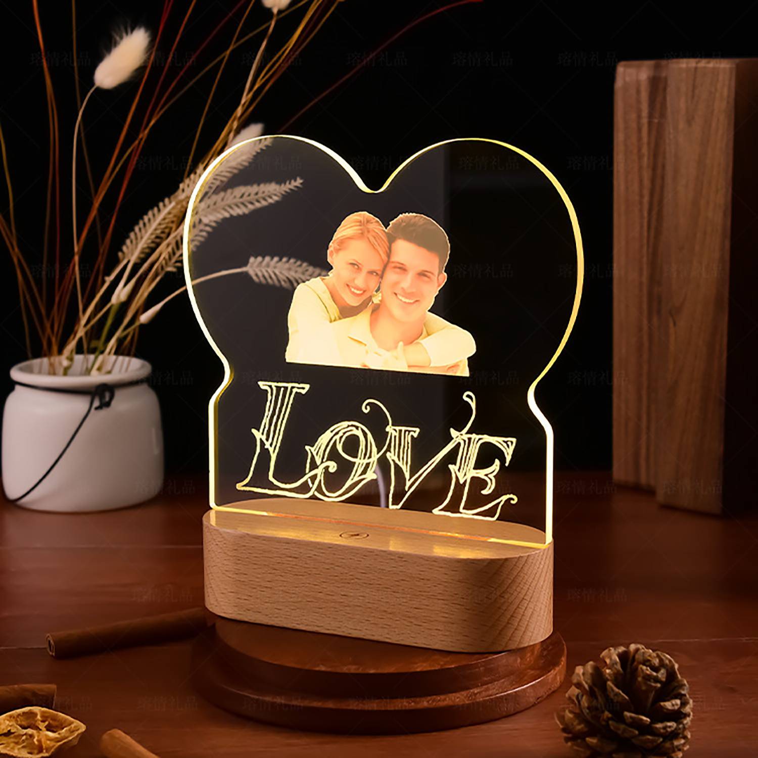 Customized Acrylic LED Night Light Ornament 8