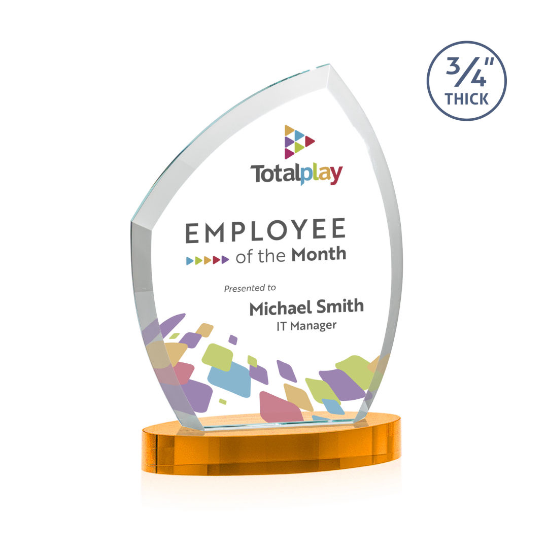 Daltry VividPrint™ Award on Alberton Base - Amber 2