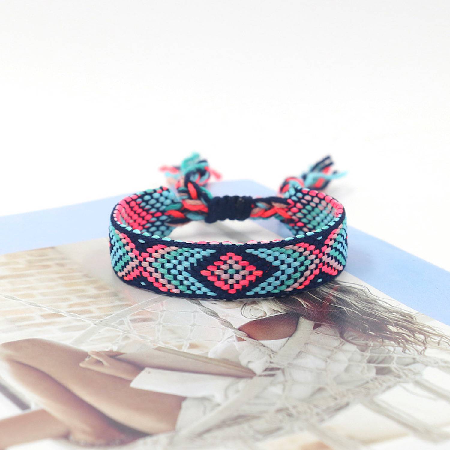 Bohemian Colored Woven Bracelet 4