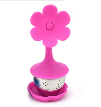 Flower shape silicone Tea Strainer 9