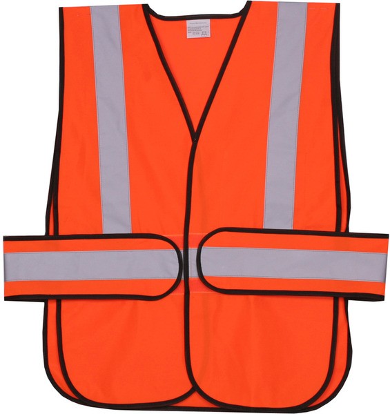 Polyester Orange Solid Safety Vest SV407