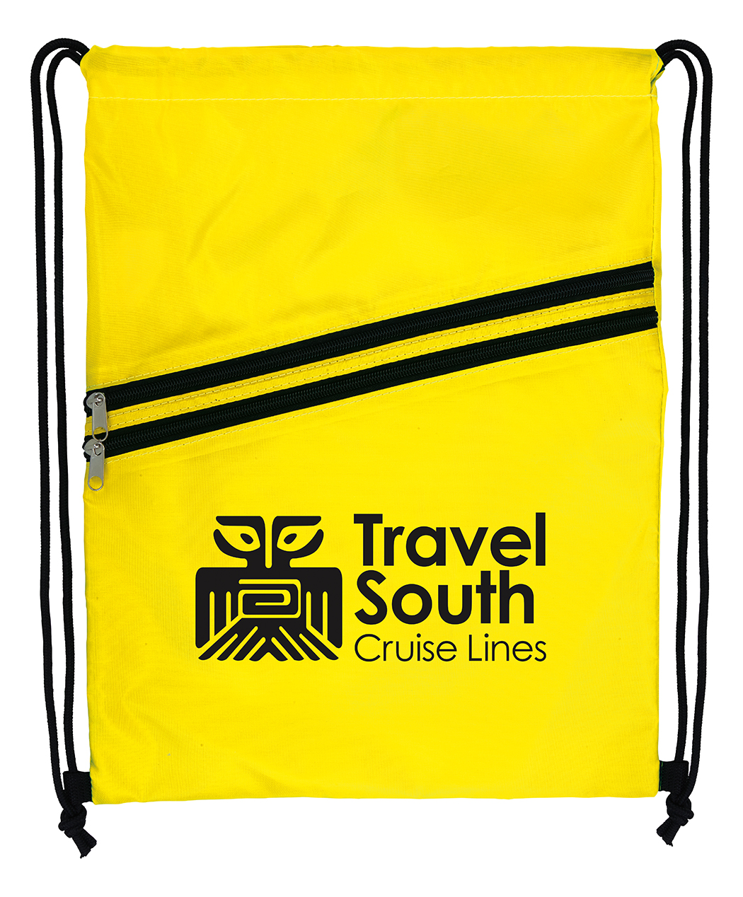 Good Value™ Neon Multi-Zippered Drawstring Backpack 18