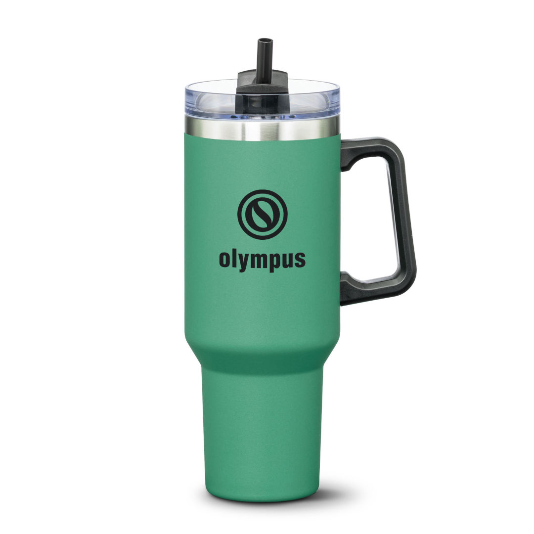 Compeer Handle Travel Mug w/Straw - 40oz 11