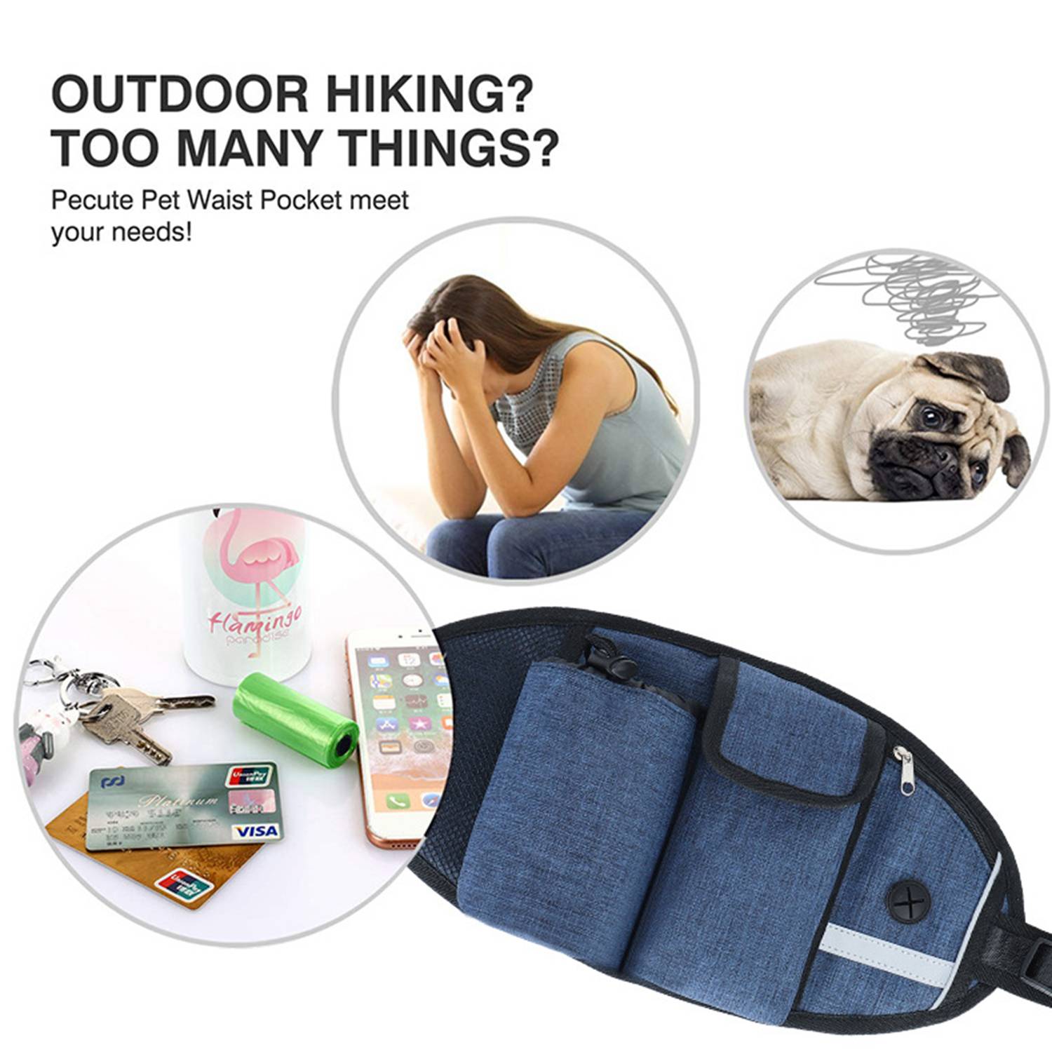 Hands Free Dog Leash Waist Bag 6