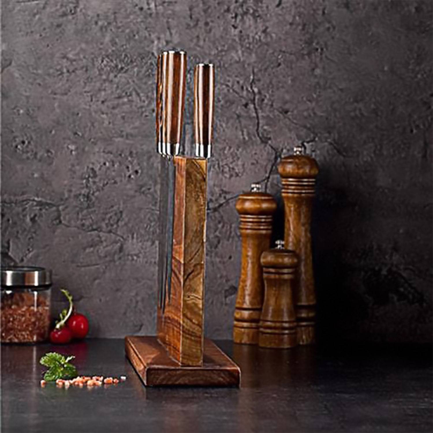 Magnetic Chef Knife Block 5