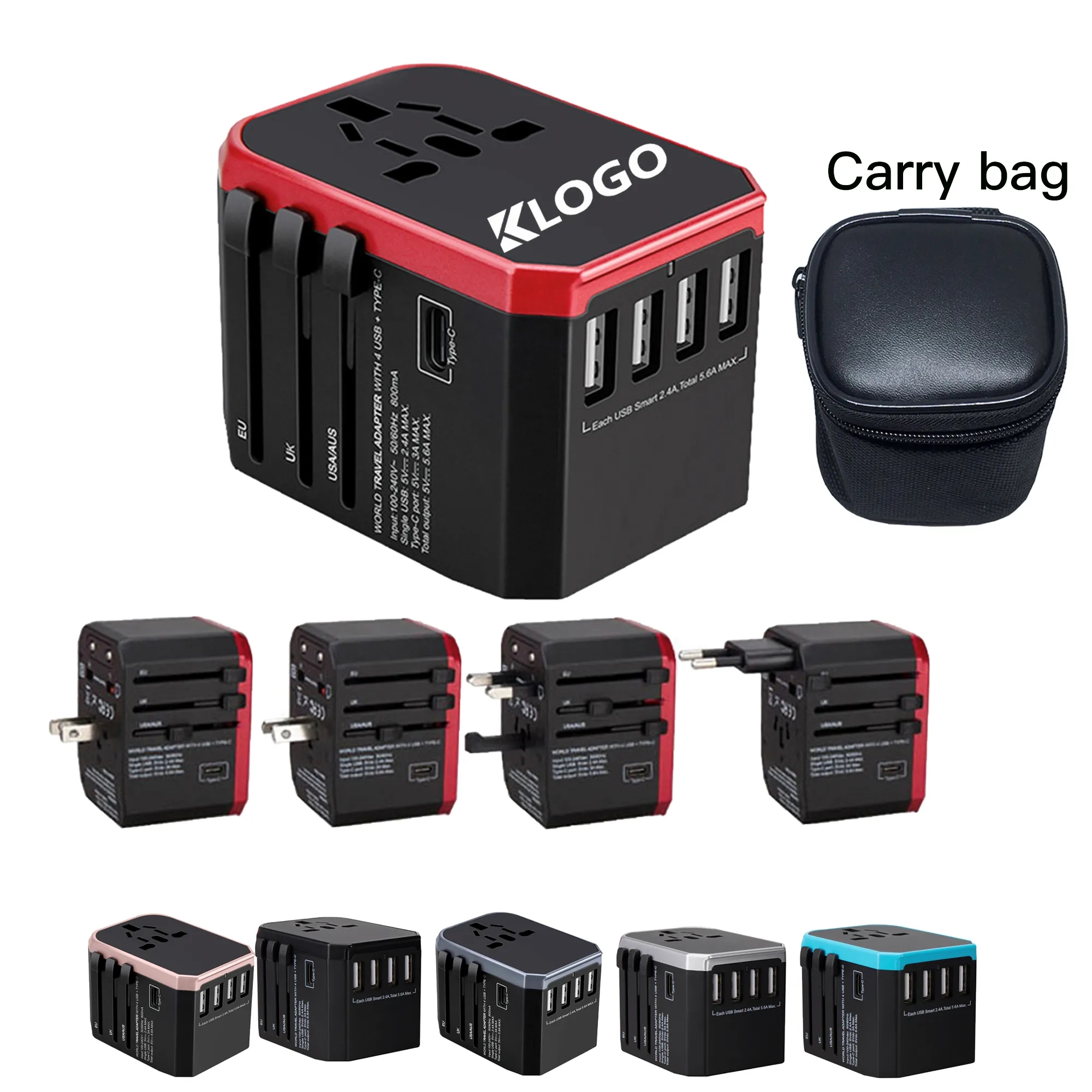 Universal Travel Adapter With Carry Bag 7