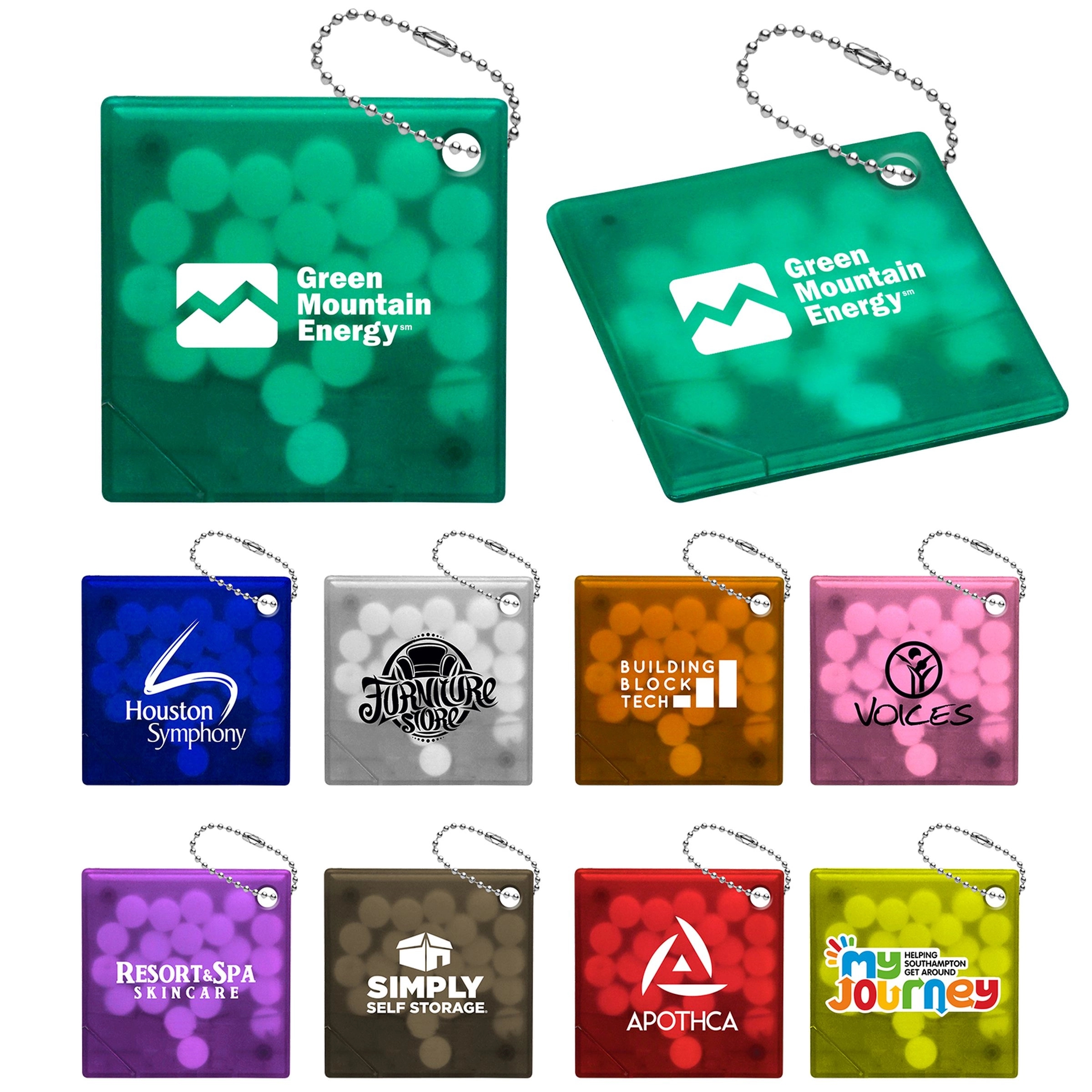 SQUARE MINT KEYRING