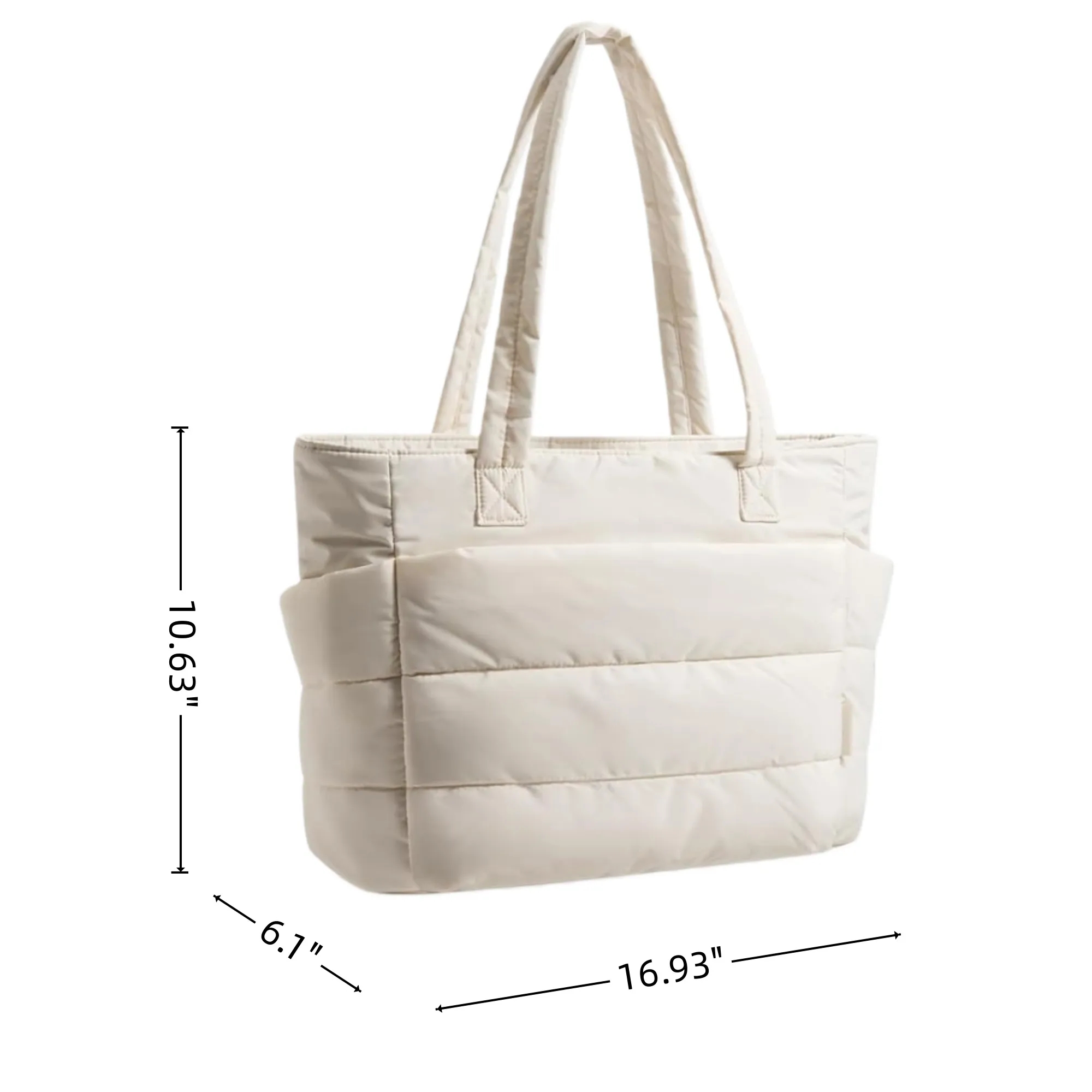 Travel Toiletry Bag Lightweight Puffer Tote Handbag 4
