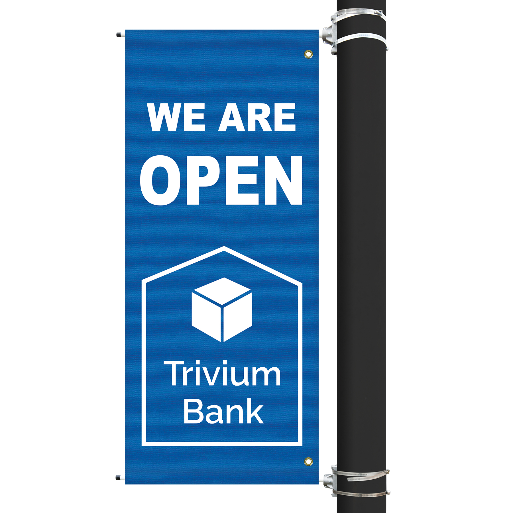 54" x 22" Custom Sunbrella™ Avenue Banner-1 Color Imprint 15