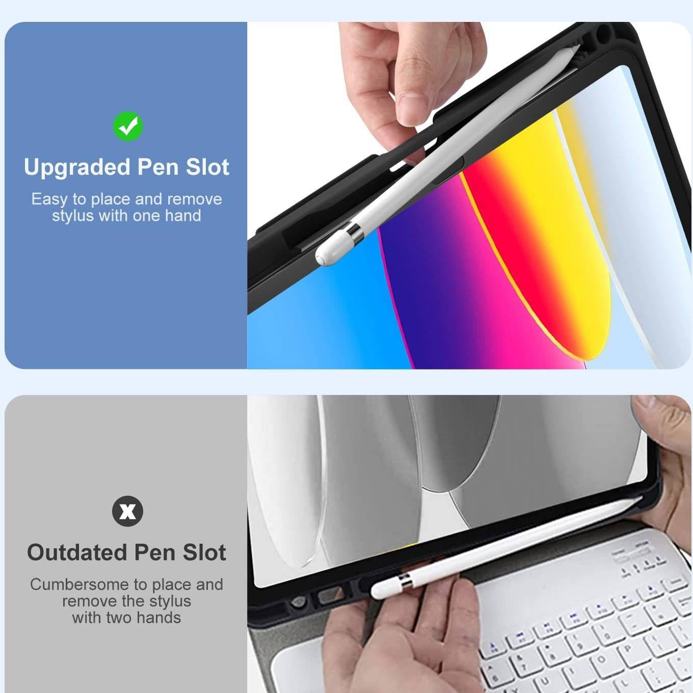 iPad Air 10.2-10.9/11 inch Pro wireless keyboard case 8