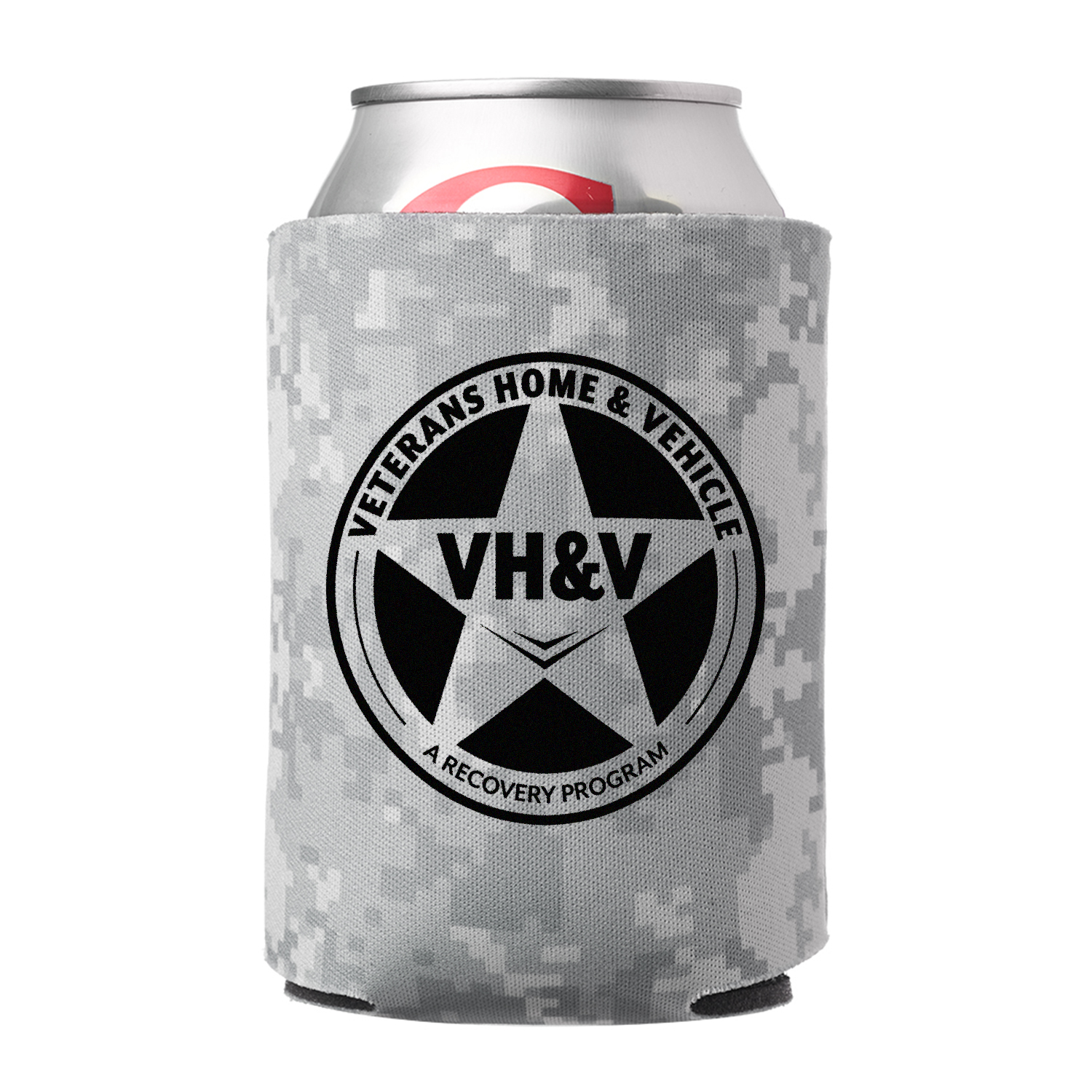 Digital Camo Can Cooler (1 Color Imprint), custom koozie with logo imprint 11