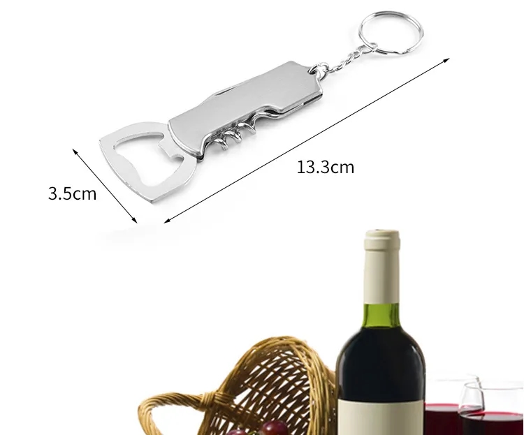 Multifunction Pocket Survival Tool Key Chain Bottle Opener 3