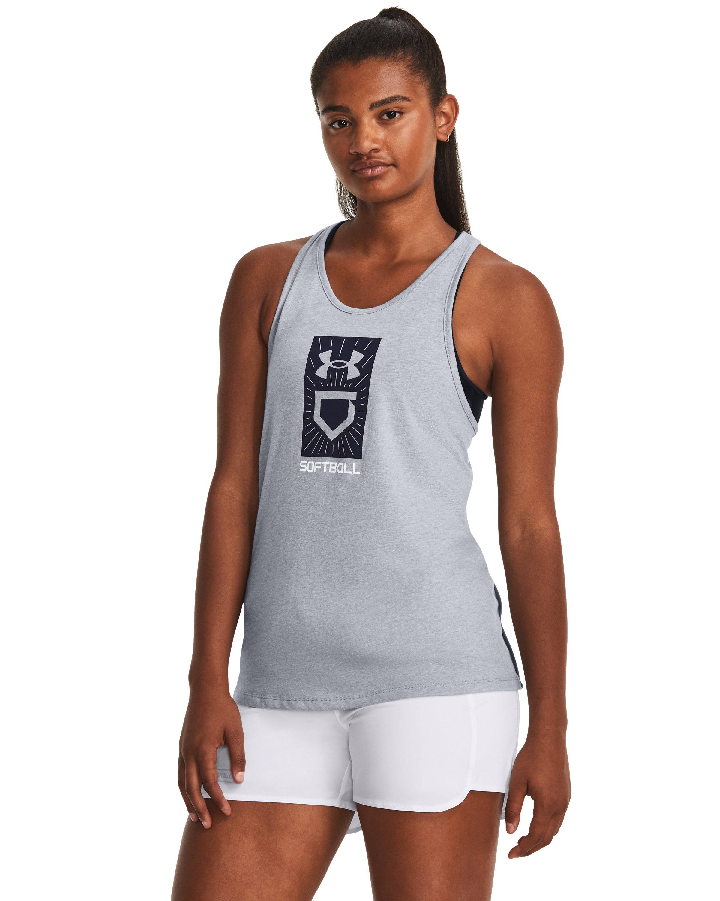 Women's UA Softball Plate Tank  2