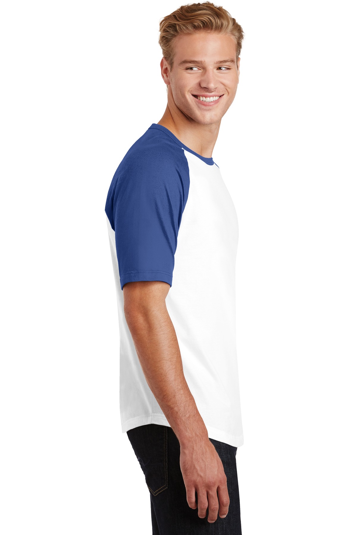 Sport-Tek Short Sleeve Colorblock Raglan Jersey. T201 9