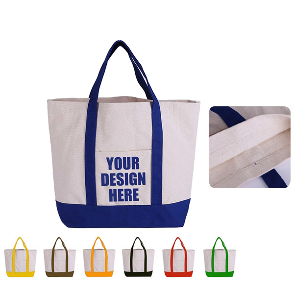 Stylish Canvas Handbag, custom tote bag with logo imprint 2