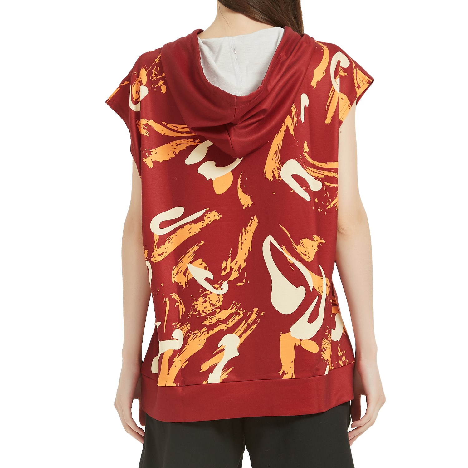 Unisex 250 GSM Comfort Fleece Sleeveless Pullover Hoodies 6