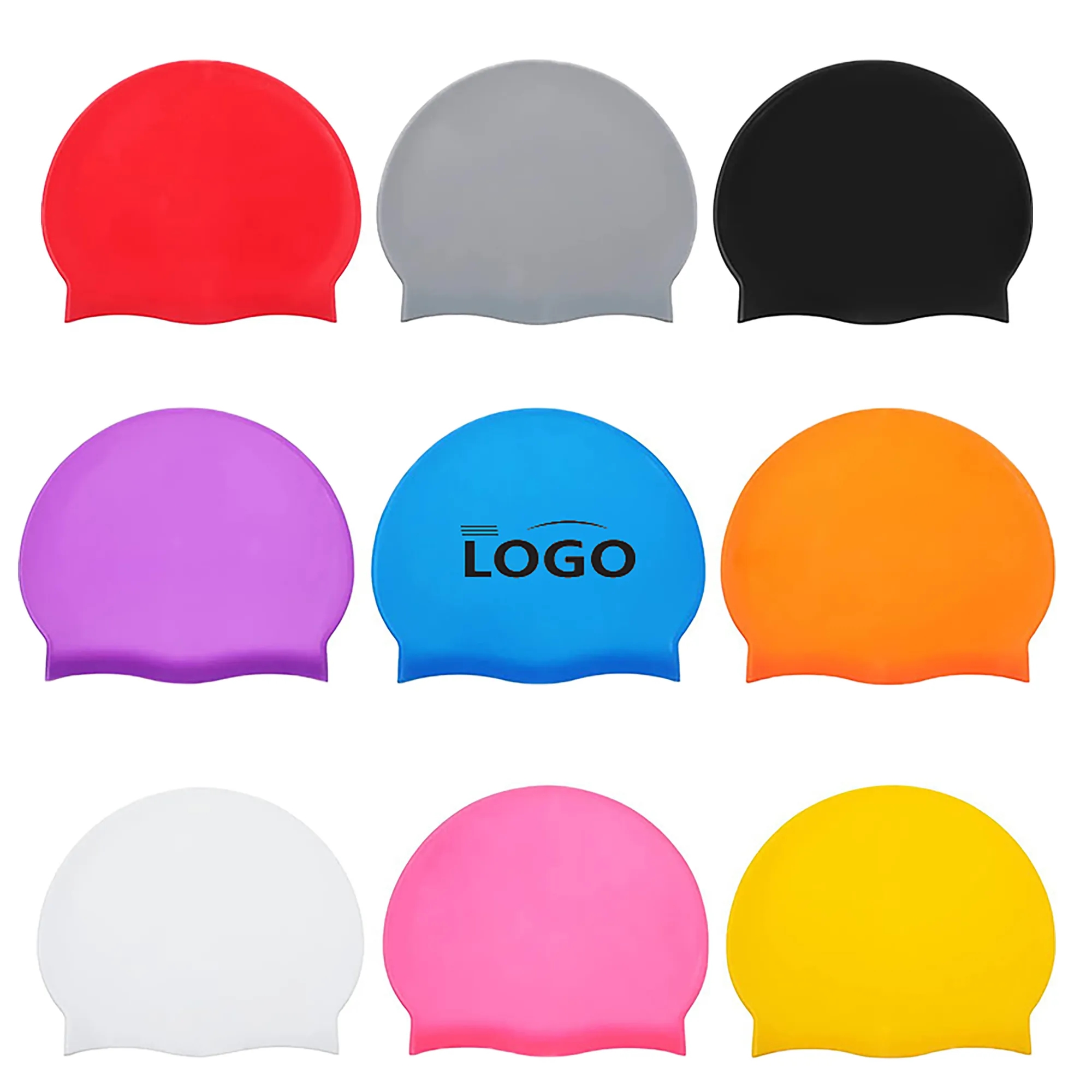 Silicone Swimming Cap MOQ 100PCS 2