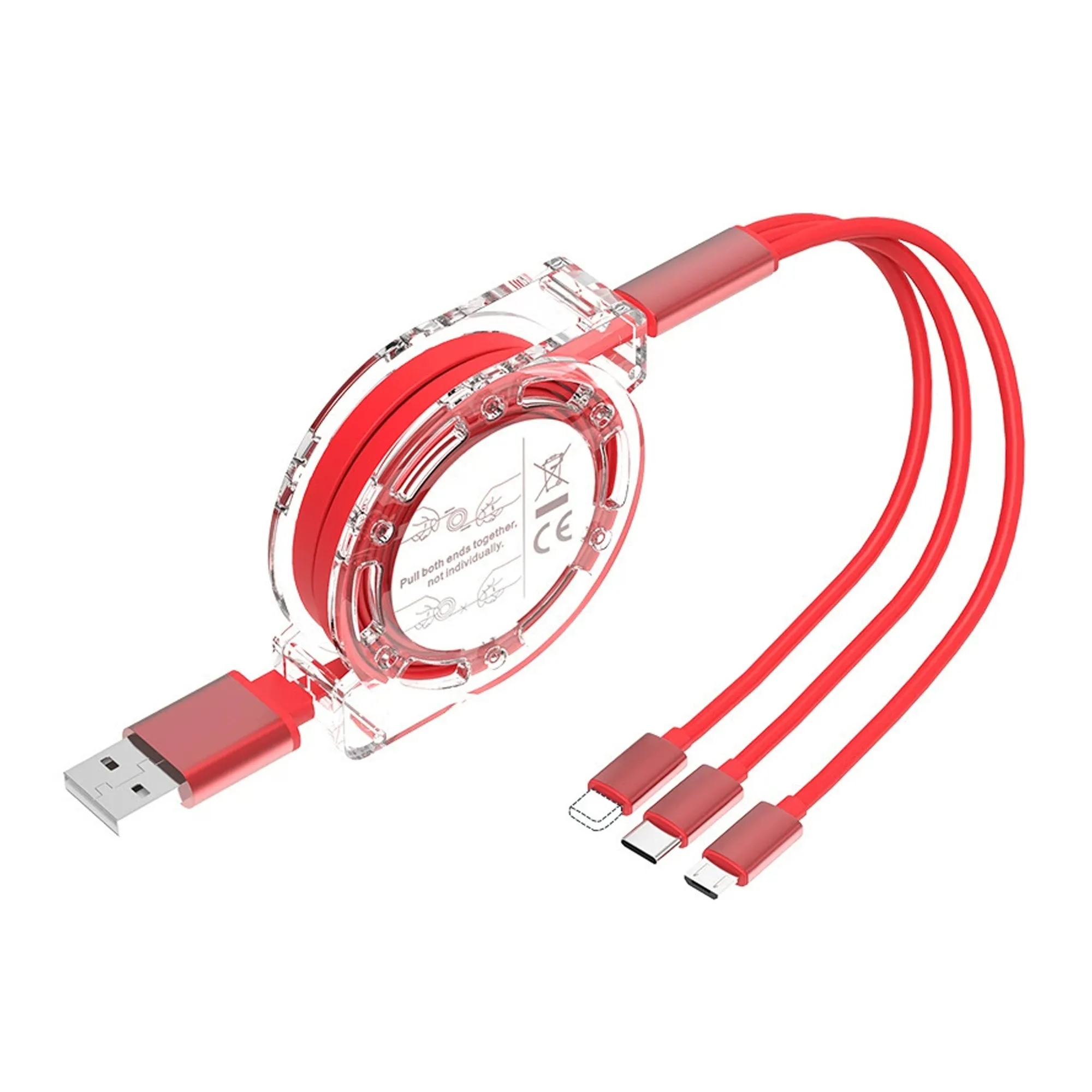 3-in-1 Retractable USB Charging Cable 6
