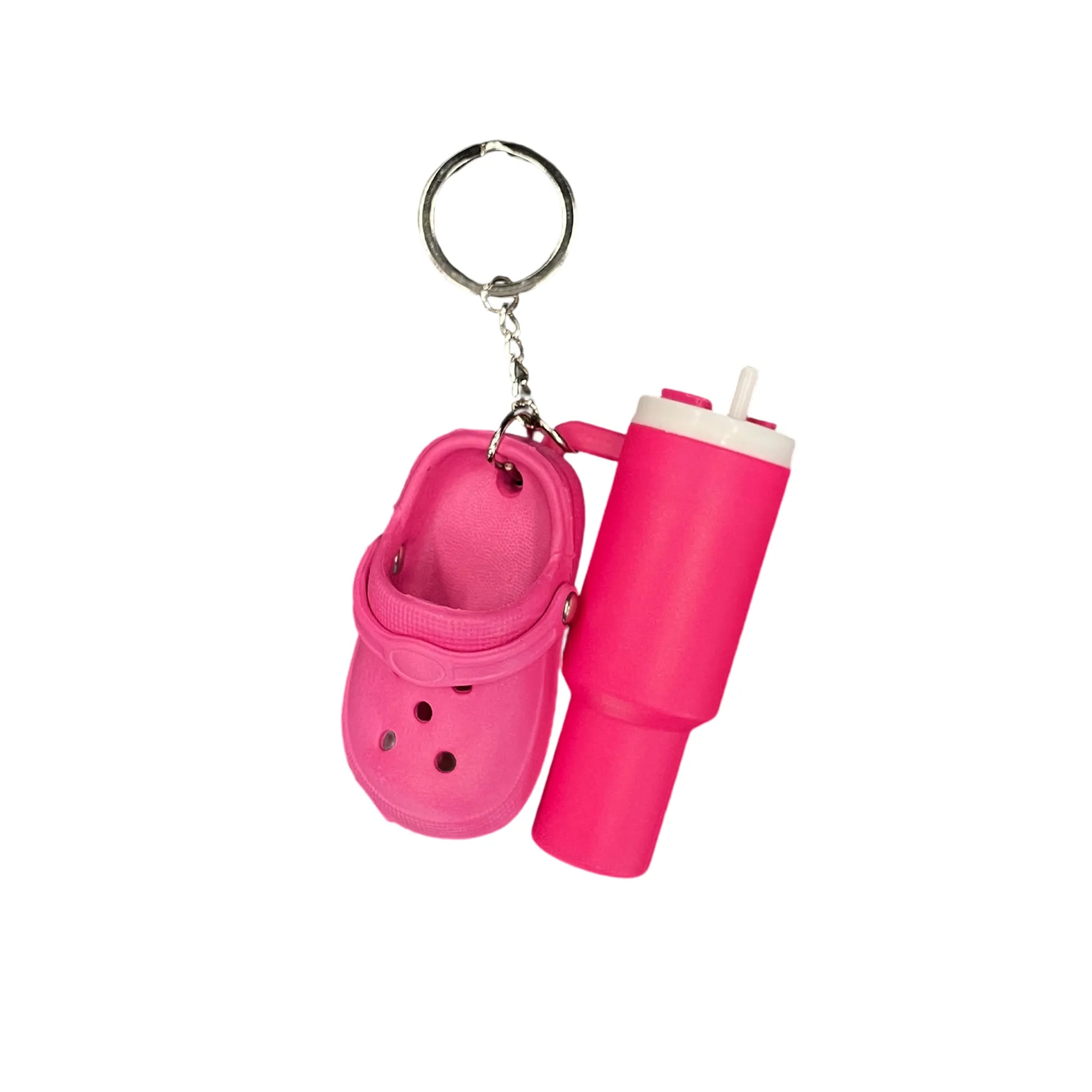 PVC Keychain Ice Cup and Clog Style Trendy Design 14