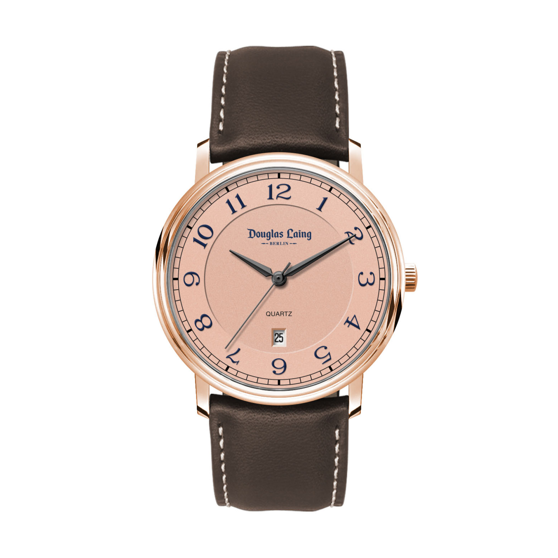 40MM, SS,  RG CASE,  3-HAND MVT, DTE 2