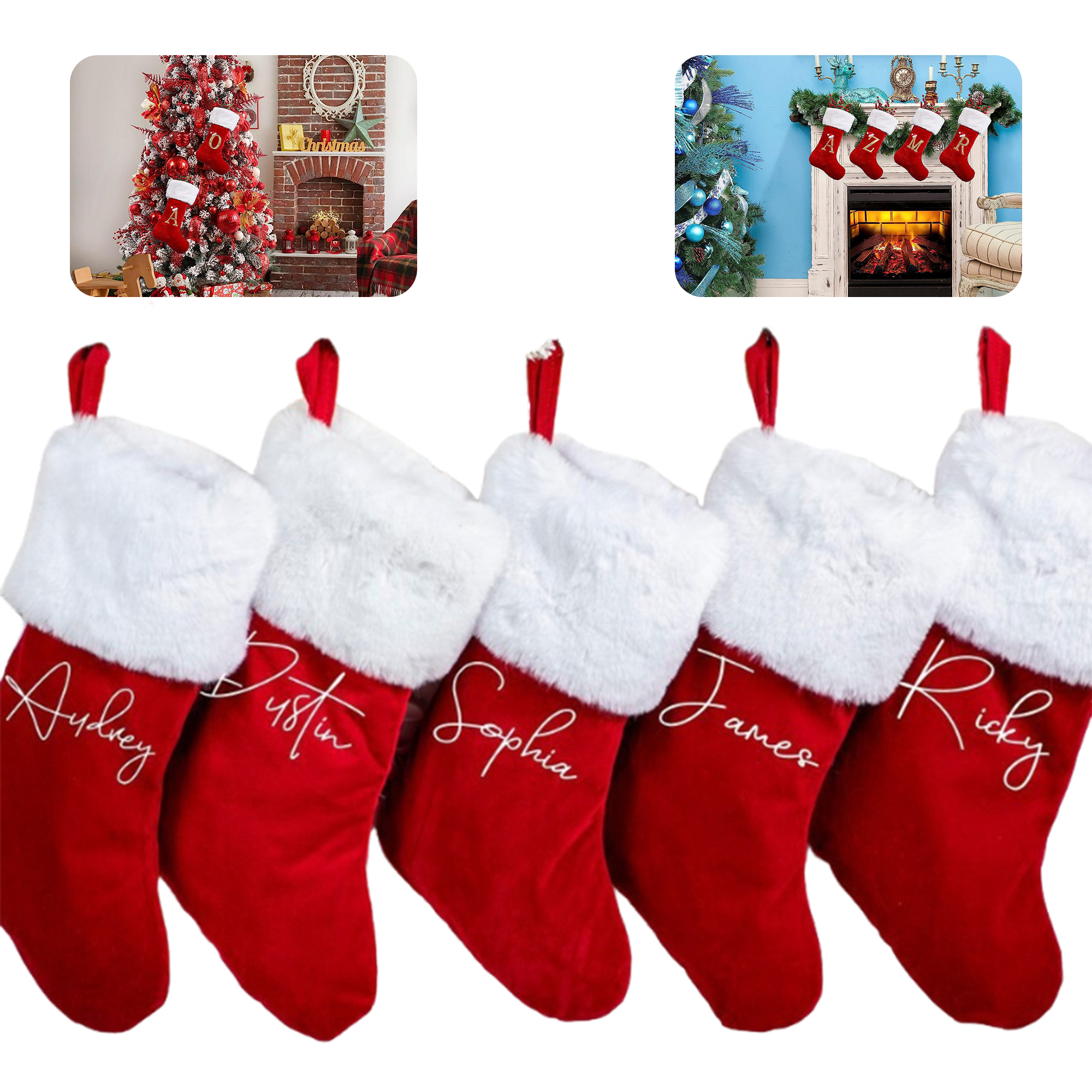Embroidered Christmas Stocking 2
