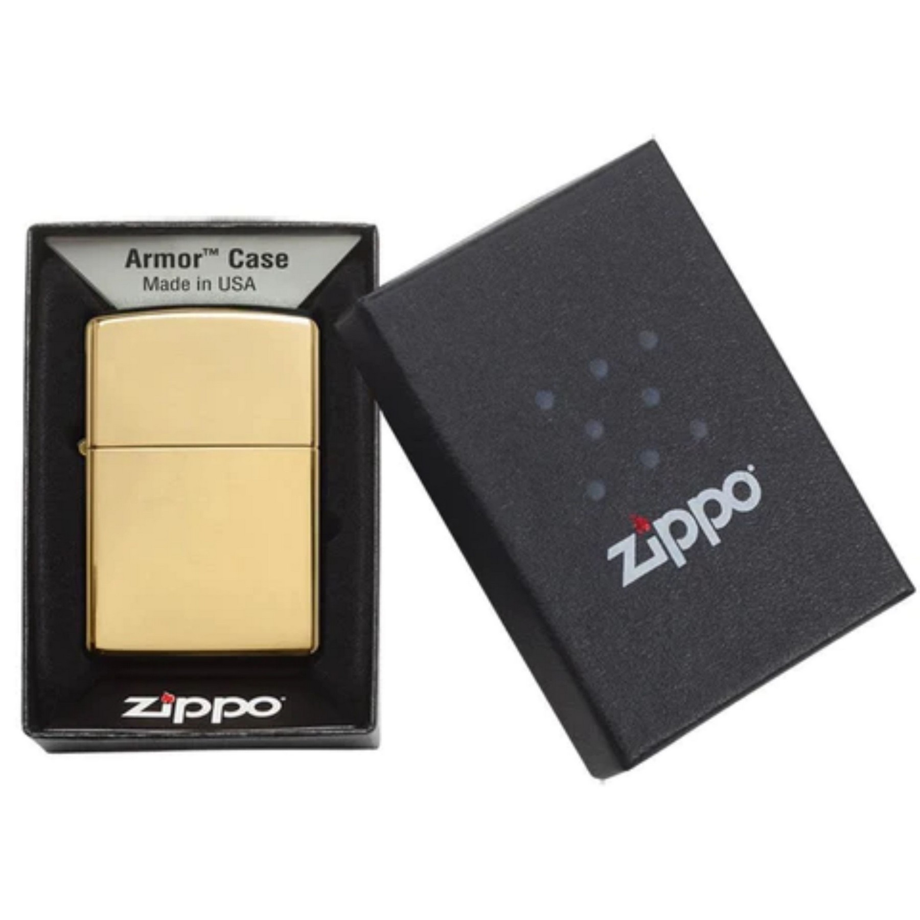 Genuine Zippo windproof lighter - Armor High Polish Brass 3