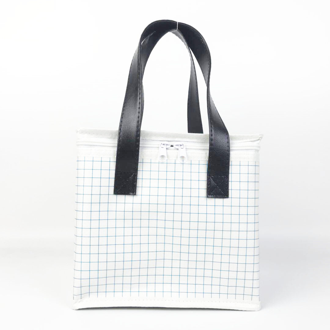 Stylish And Durable Lunch Bag With PU Leather Handles 6