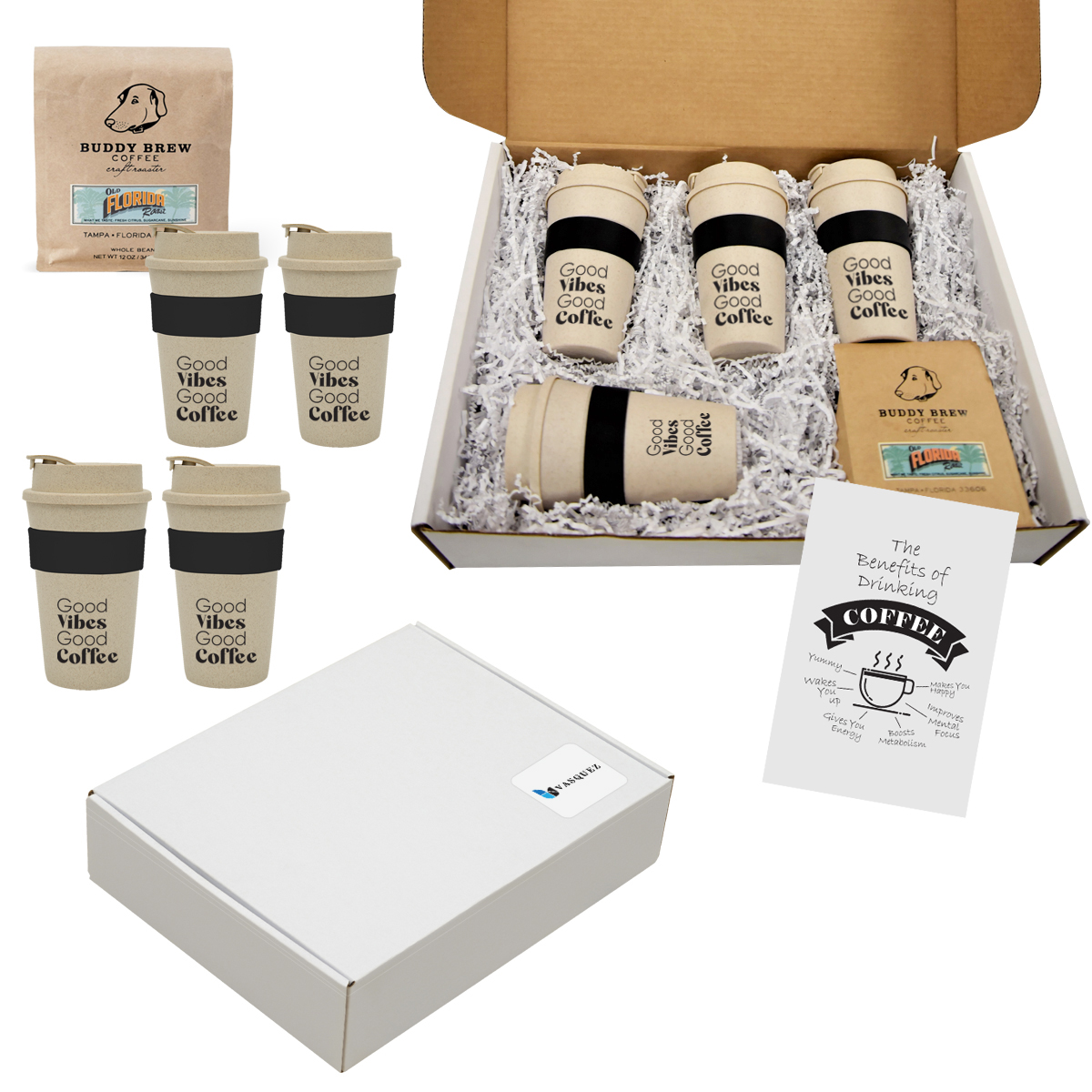 Buddy Brew Coffee Gift Set For Four 1
