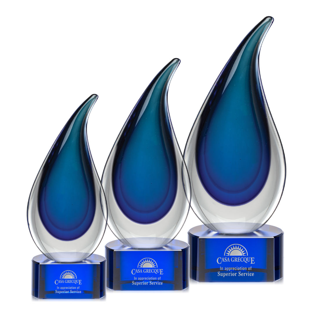 Delray Award on Paragon Base - Blue