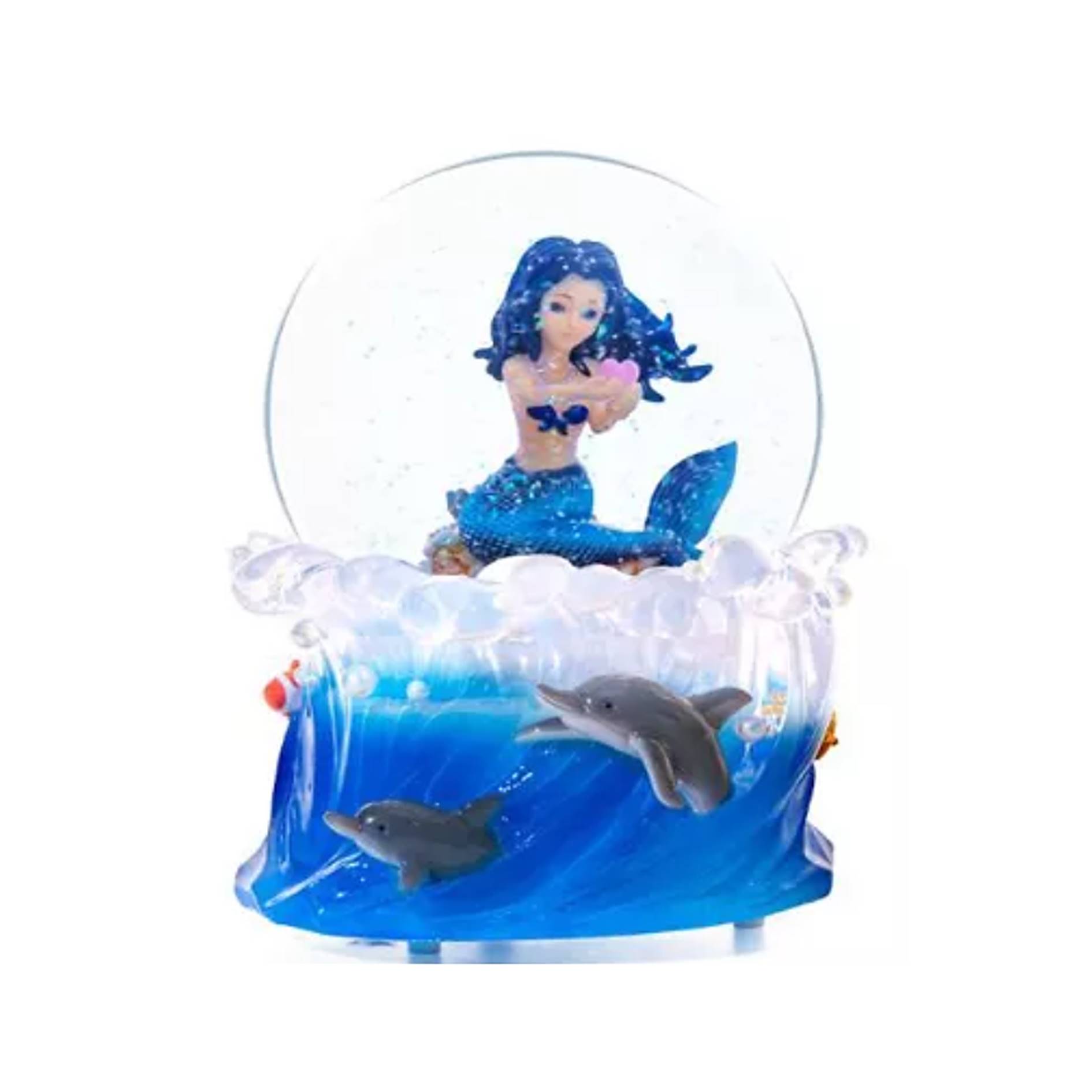 Mermaid Music Box Crystal Snow Globe 1