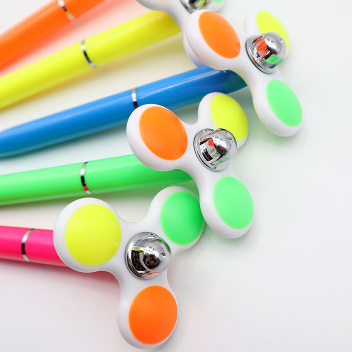 Plastic Fidget Spinner Ballpoint Pen with Custom Logo 5