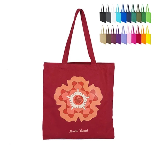 6oz. Colored Cotton Tote Bag -15x16 3